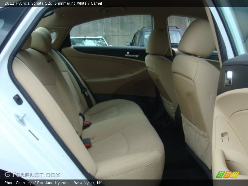Shimmering White / Camel 2012 Hyundai Sonata GLS