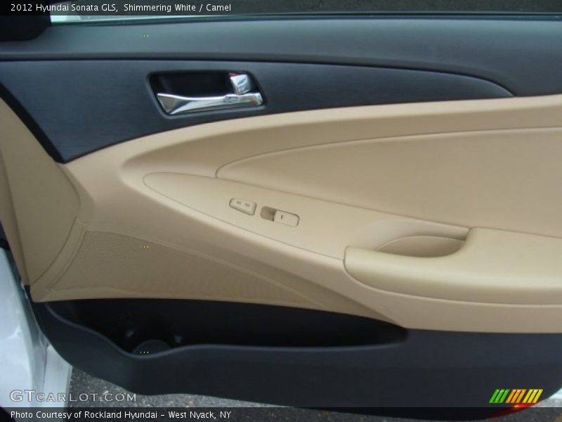 Shimmering White / Camel 2012 Hyundai Sonata GLS