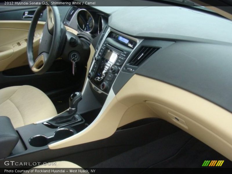 Shimmering White / Camel 2012 Hyundai Sonata GLS