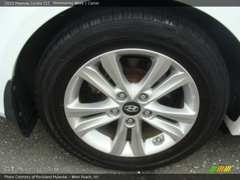 Shimmering White / Camel 2012 Hyundai Sonata GLS