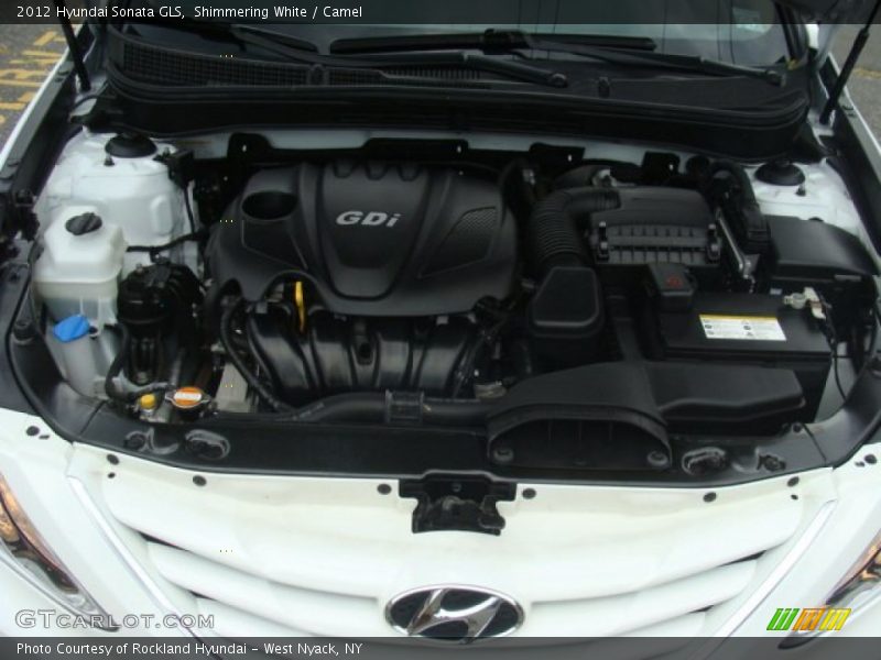 Shimmering White / Camel 2012 Hyundai Sonata GLS