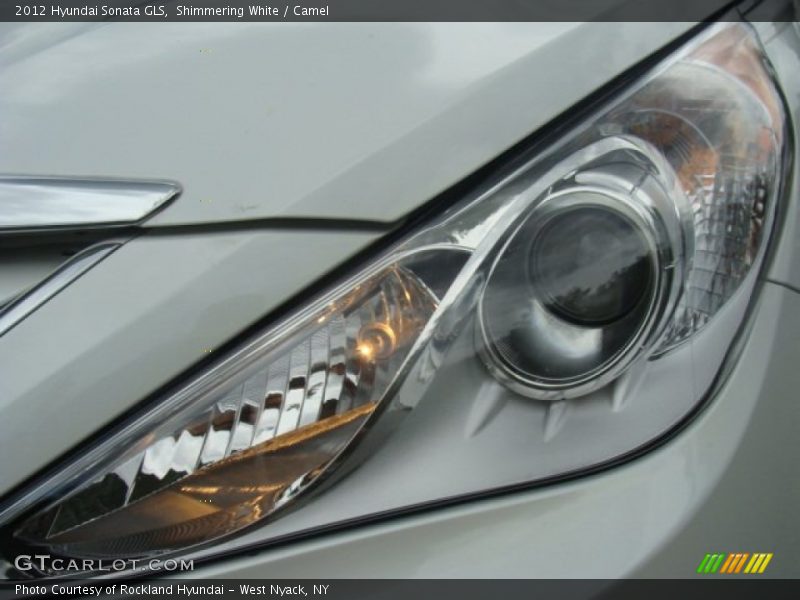 Shimmering White / Camel 2012 Hyundai Sonata GLS