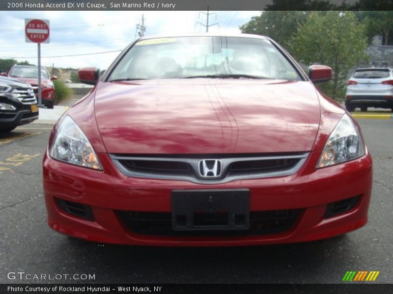 San Marino Red / Ivory 2006 Honda Accord EX V6 Coupe