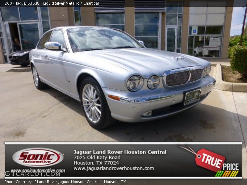 Liquid Silver Metallic / Charcoal 2007 Jaguar XJ XJ8