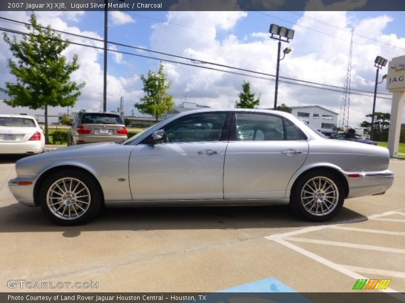Liquid Silver Metallic / Charcoal 2007 Jaguar XJ XJ8