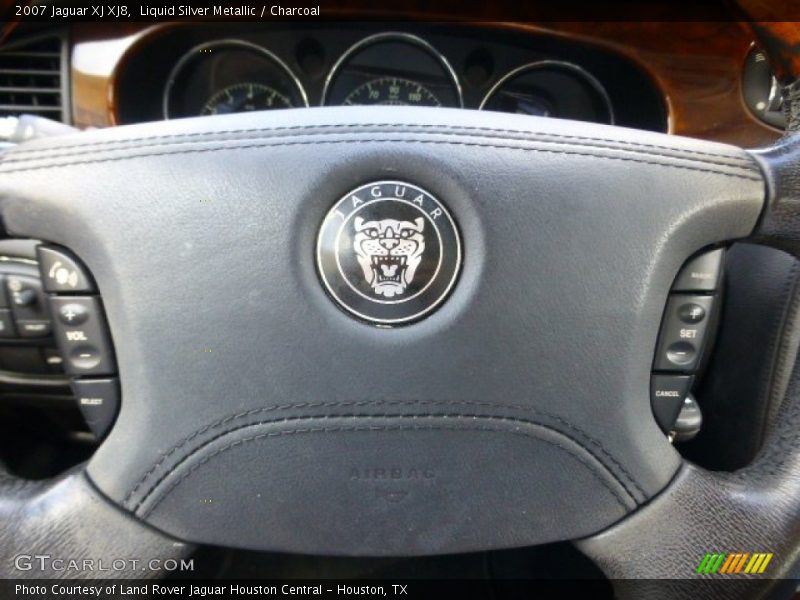 Liquid Silver Metallic / Charcoal 2007 Jaguar XJ XJ8