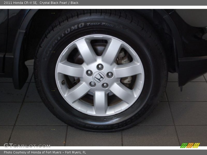 Crystal Black Pearl / Black 2011 Honda CR-V SE