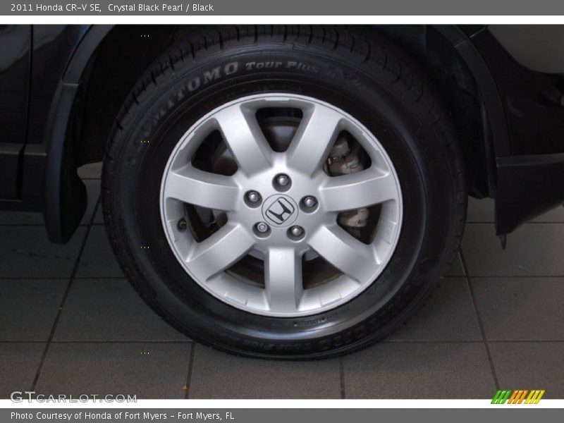 Crystal Black Pearl / Black 2011 Honda CR-V SE
