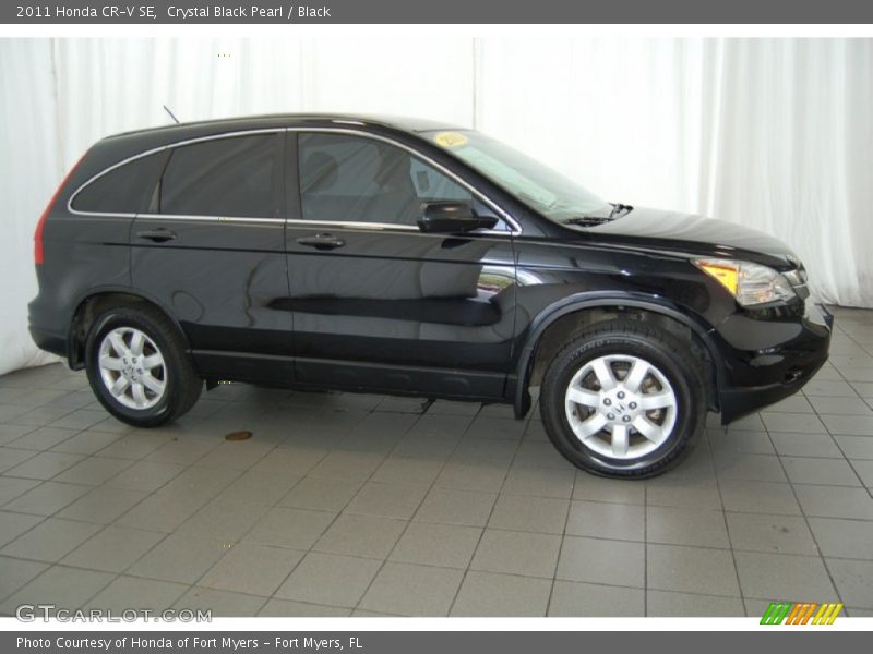 Crystal Black Pearl / Black 2011 Honda CR-V SE