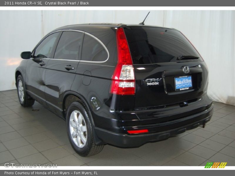 Crystal Black Pearl / Black 2011 Honda CR-V SE