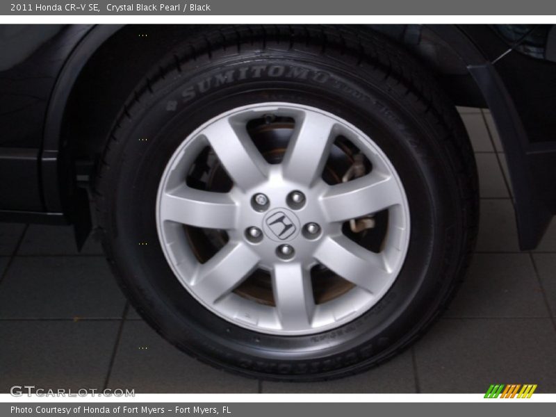 Crystal Black Pearl / Black 2011 Honda CR-V SE