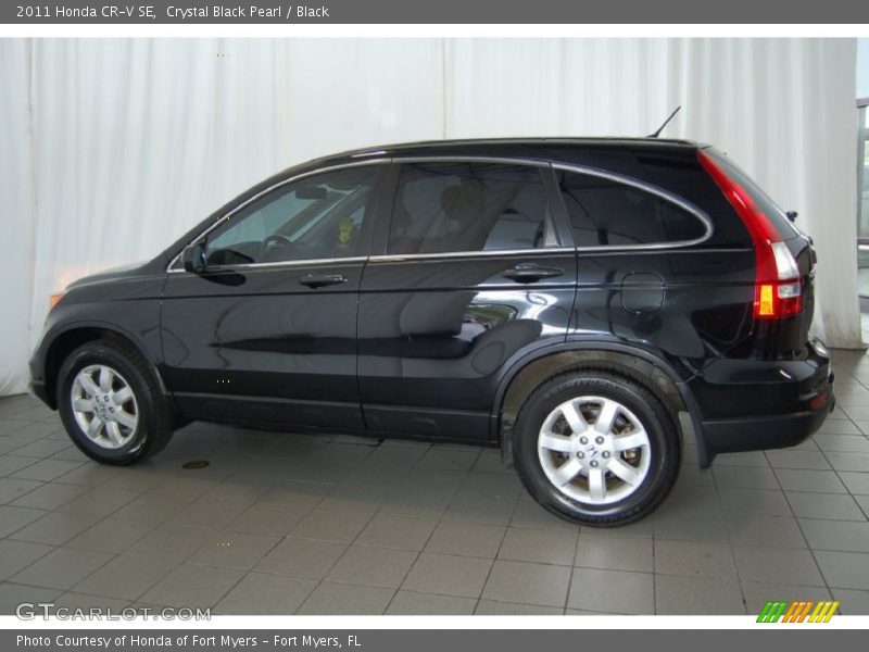 Crystal Black Pearl / Black 2011 Honda CR-V SE