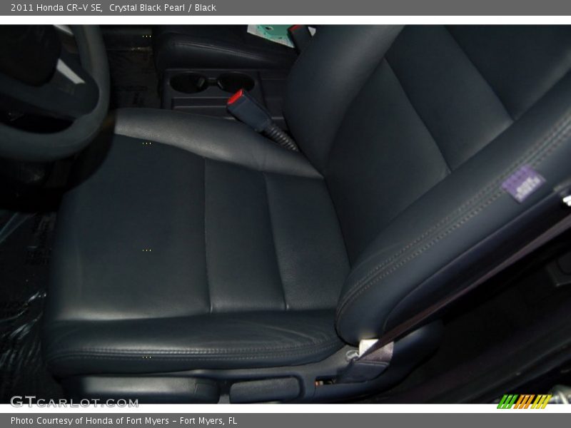 Crystal Black Pearl / Black 2011 Honda CR-V SE