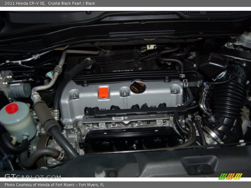 Crystal Black Pearl / Black 2011 Honda CR-V SE