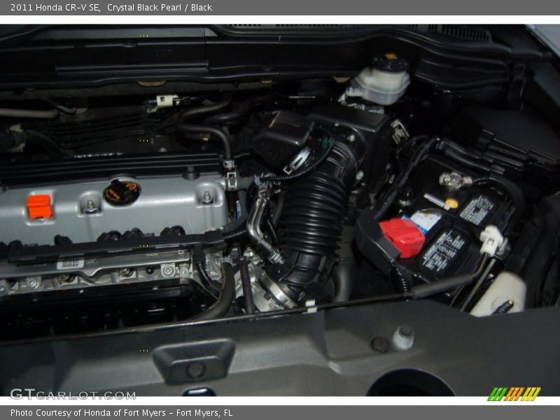 Crystal Black Pearl / Black 2011 Honda CR-V SE