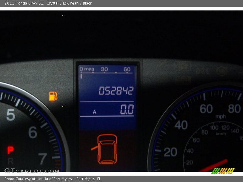 Crystal Black Pearl / Black 2011 Honda CR-V SE