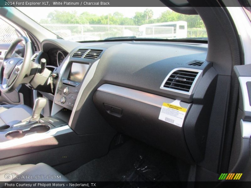 White Platinum / Charcoal Black 2014 Ford Explorer XLT