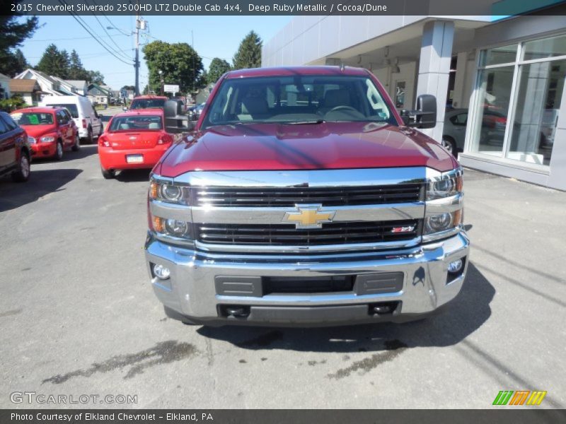 Deep Ruby Metallic / Cocoa/Dune 2015 Chevrolet Silverado 2500HD LTZ Double Cab 4x4