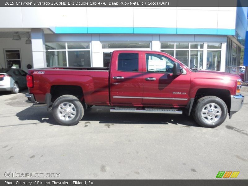 Deep Ruby Metallic / Cocoa/Dune 2015 Chevrolet Silverado 2500HD LTZ Double Cab 4x4
