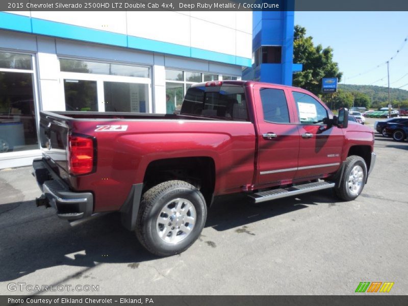 Deep Ruby Metallic / Cocoa/Dune 2015 Chevrolet Silverado 2500HD LTZ Double Cab 4x4