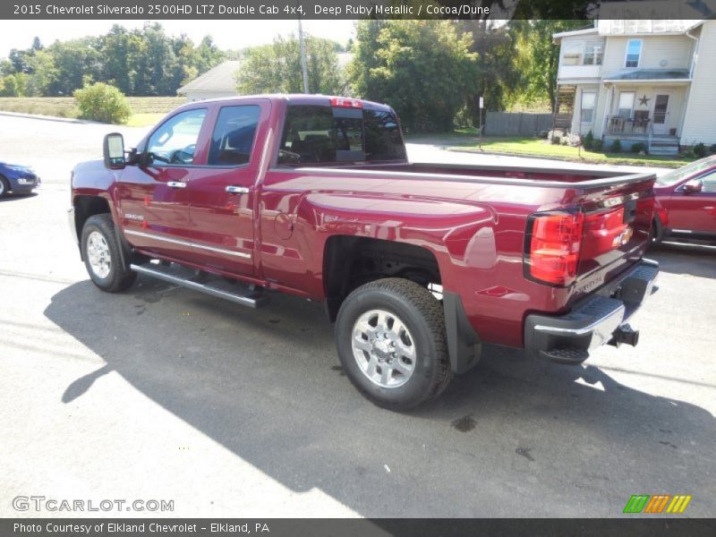 Deep Ruby Metallic / Cocoa/Dune 2015 Chevrolet Silverado 2500HD LTZ Double Cab 4x4