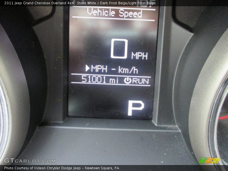 Stone White / Dark Frost Beige/Light Frost Beige 2011 Jeep Grand Cherokee Overland 4x4