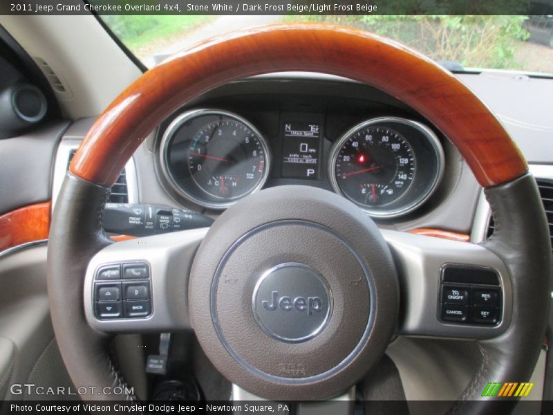 Stone White / Dark Frost Beige/Light Frost Beige 2011 Jeep Grand Cherokee Overland 4x4