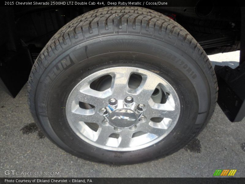Deep Ruby Metallic / Cocoa/Dune 2015 Chevrolet Silverado 2500HD LTZ Double Cab 4x4
