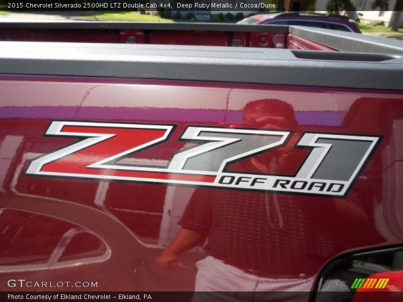 Deep Ruby Metallic / Cocoa/Dune 2015 Chevrolet Silverado 2500HD LTZ Double Cab 4x4