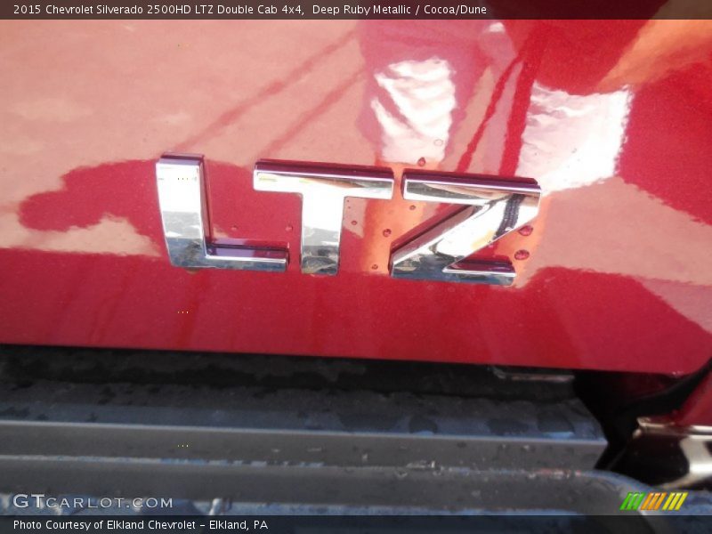 Deep Ruby Metallic / Cocoa/Dune 2015 Chevrolet Silverado 2500HD LTZ Double Cab 4x4