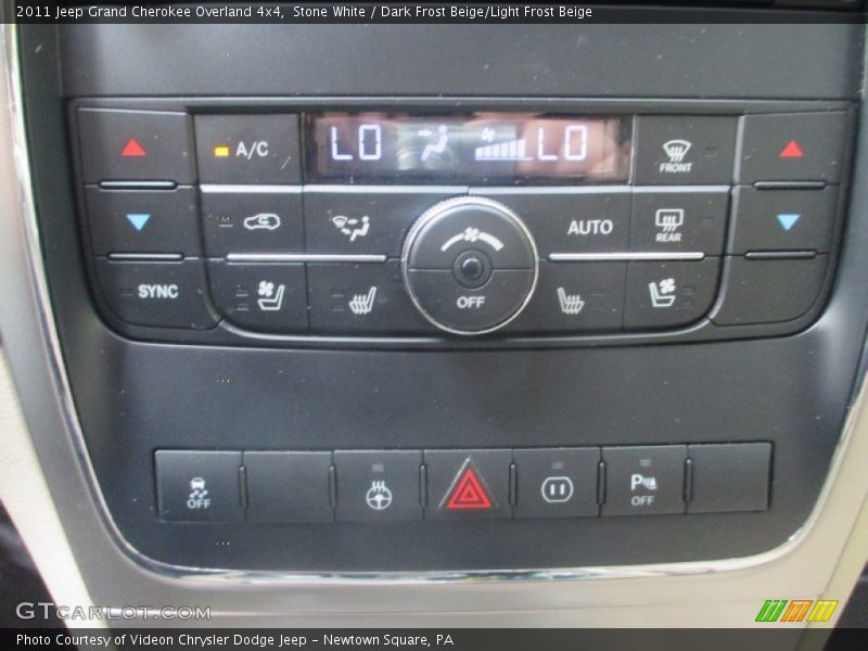 Stone White / Dark Frost Beige/Light Frost Beige 2011 Jeep Grand Cherokee Overland 4x4