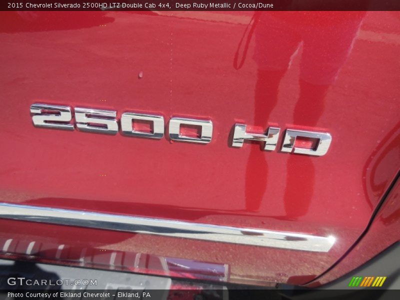 Deep Ruby Metallic / Cocoa/Dune 2015 Chevrolet Silverado 2500HD LTZ Double Cab 4x4