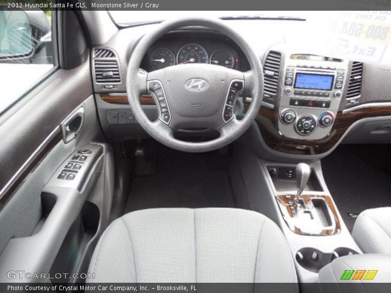 Moonstone Silver / Gray 2012 Hyundai Santa Fe GLS