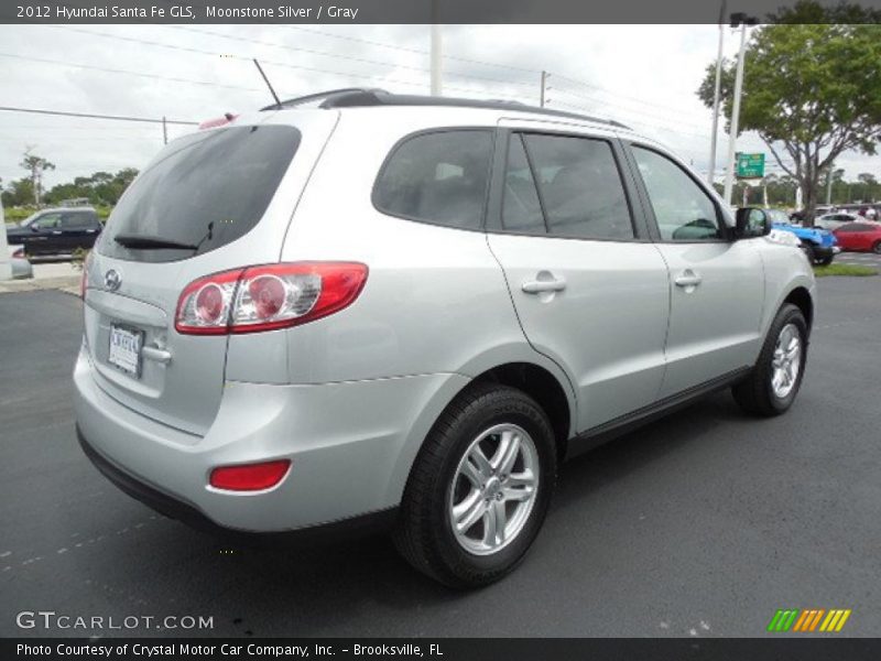 Moonstone Silver / Gray 2012 Hyundai Santa Fe GLS