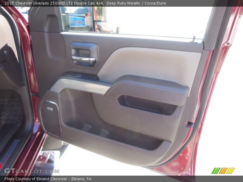 Deep Ruby Metallic / Cocoa/Dune 2015 Chevrolet Silverado 2500HD LTZ Double Cab 4x4