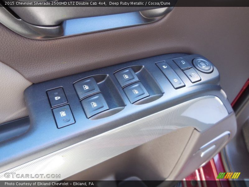 Deep Ruby Metallic / Cocoa/Dune 2015 Chevrolet Silverado 2500HD LTZ Double Cab 4x4