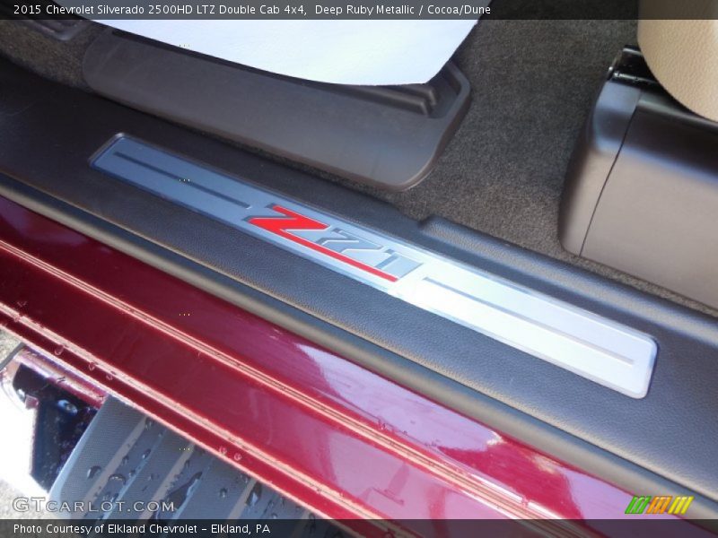 Deep Ruby Metallic / Cocoa/Dune 2015 Chevrolet Silverado 2500HD LTZ Double Cab 4x4