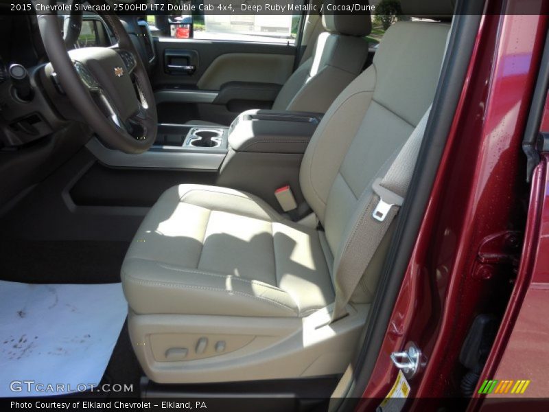 Deep Ruby Metallic / Cocoa/Dune 2015 Chevrolet Silverado 2500HD LTZ Double Cab 4x4