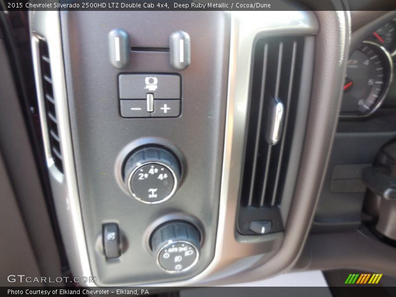 Deep Ruby Metallic / Cocoa/Dune 2015 Chevrolet Silverado 2500HD LTZ Double Cab 4x4