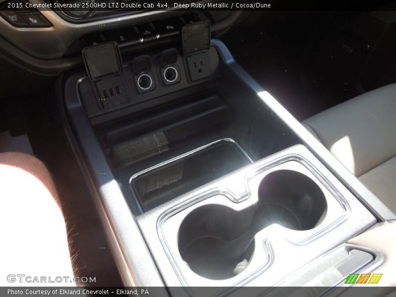 Deep Ruby Metallic / Cocoa/Dune 2015 Chevrolet Silverado 2500HD LTZ Double Cab 4x4