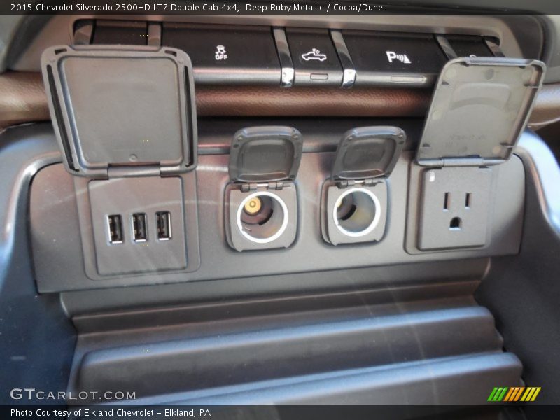 Deep Ruby Metallic / Cocoa/Dune 2015 Chevrolet Silverado 2500HD LTZ Double Cab 4x4