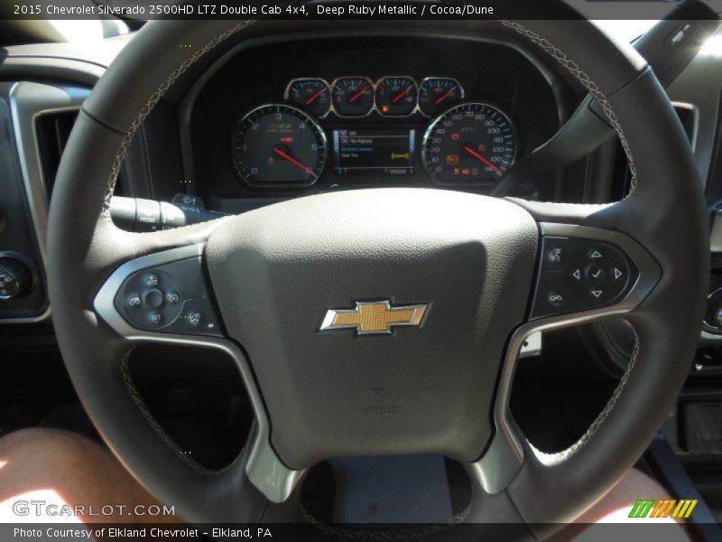 Deep Ruby Metallic / Cocoa/Dune 2015 Chevrolet Silverado 2500HD LTZ Double Cab 4x4