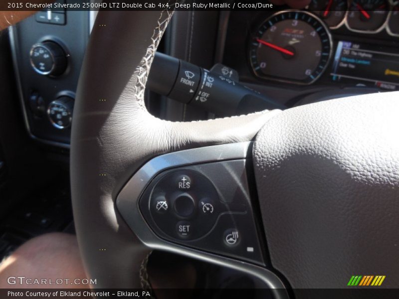 Deep Ruby Metallic / Cocoa/Dune 2015 Chevrolet Silverado 2500HD LTZ Double Cab 4x4