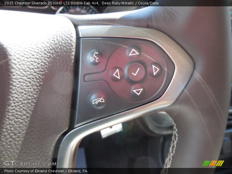 Deep Ruby Metallic / Cocoa/Dune 2015 Chevrolet Silverado 2500HD LTZ Double Cab 4x4