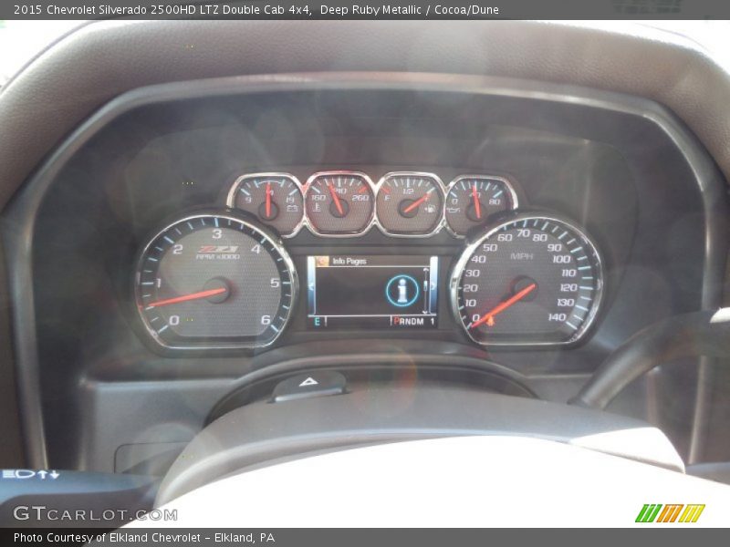 Deep Ruby Metallic / Cocoa/Dune 2015 Chevrolet Silverado 2500HD LTZ Double Cab 4x4