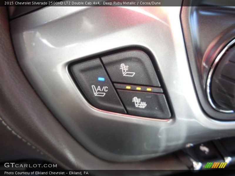 Deep Ruby Metallic / Cocoa/Dune 2015 Chevrolet Silverado 2500HD LTZ Double Cab 4x4