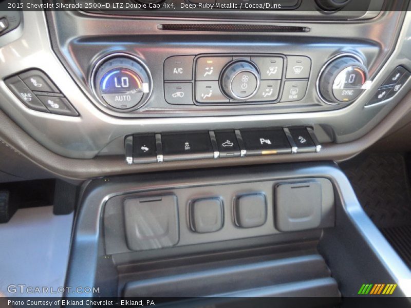 Deep Ruby Metallic / Cocoa/Dune 2015 Chevrolet Silverado 2500HD LTZ Double Cab 4x4