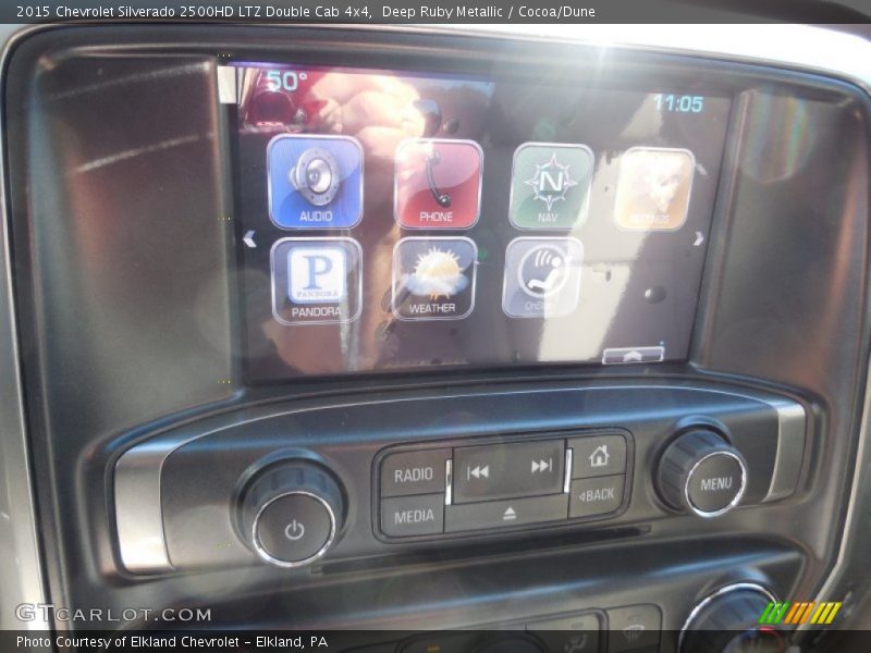 Deep Ruby Metallic / Cocoa/Dune 2015 Chevrolet Silverado 2500HD LTZ Double Cab 4x4