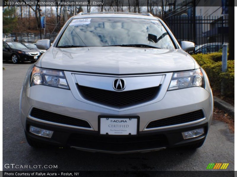 Palladium Metallic / Ebony 2010 Acura MDX Technology