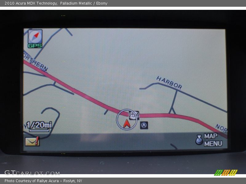 Palladium Metallic / Ebony 2010 Acura MDX Technology